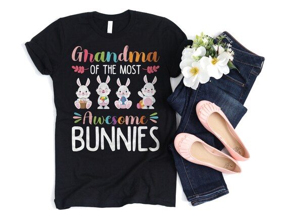 Grandma Easter Bunny Silhouette Matching Family T-Shirt Grandma Easter Bunny Silhouette Matching Family T-Shirt