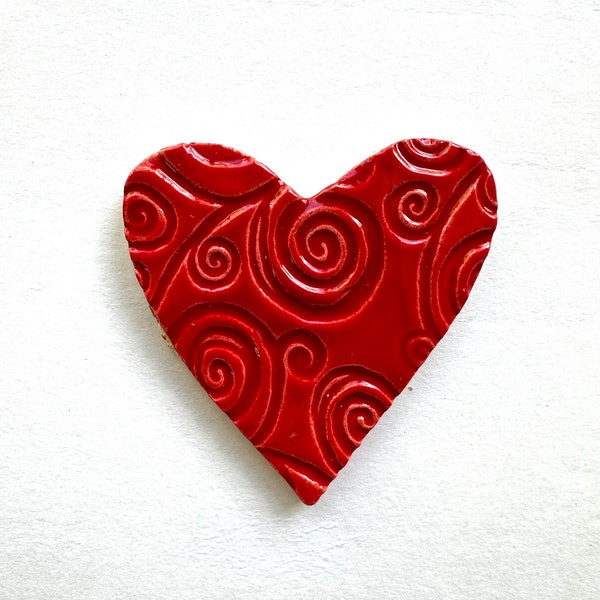 Ceramic Heart Tiles for Use in Mosaics/Craft Projects/Handmade