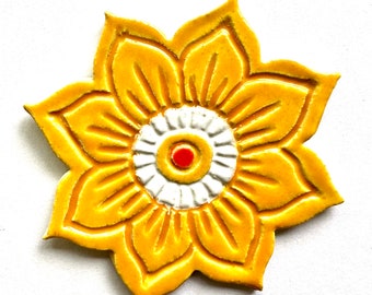 Ceramic Sunflower for Mosaics/Craft Projects