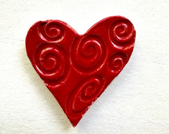 Ceramic Heart Tiles for Use in Mosaics/Craft Projects/Handmade