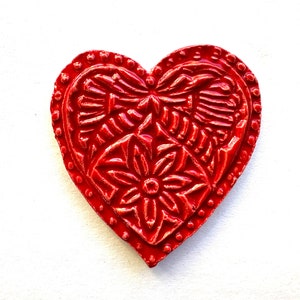 Ceramic Heart Tiles for Use in Mosaics/Craft Projects/Handmade