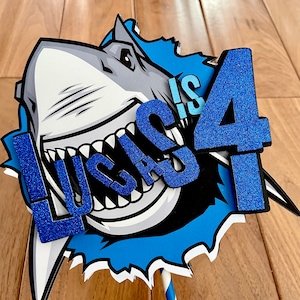 Shark Cake Topper/Great White Cake Topper/Shark Bite