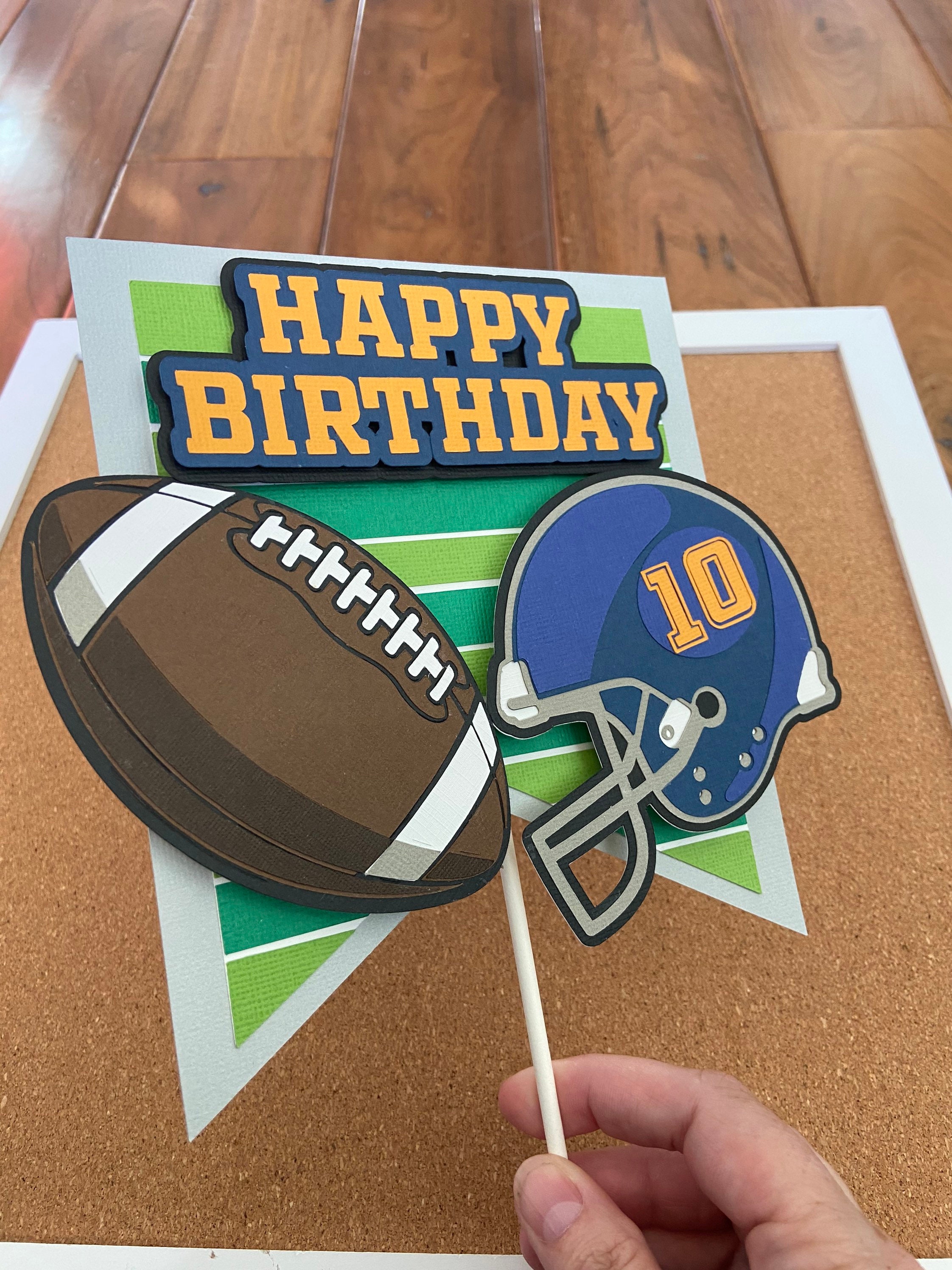 Football Cake Topper/football Party/sports Cake Topper Etsy UK