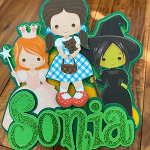 Wizard of Oz Cake Topper/Wizard of Oz Party/Witch Party/Wicked Witch/Yellow Brick Road/Ruby Slippers/Over the Rainbow