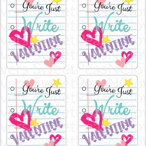 Printable Valentines/kids Valentine/valentine Party Favors/non-food ...