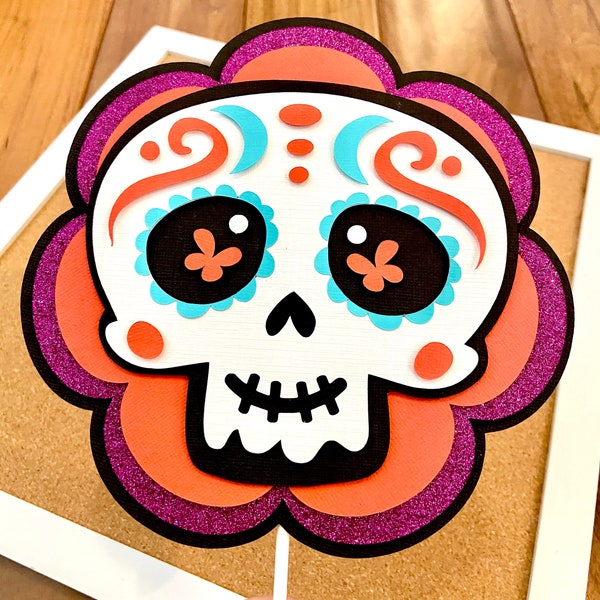 Day of the Dead Cake Topper - Etsy