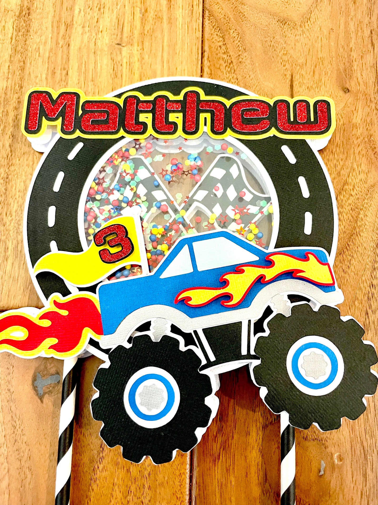 Monster Truck Cake Topper/monster Jam Cake Topper/monster - Etsy