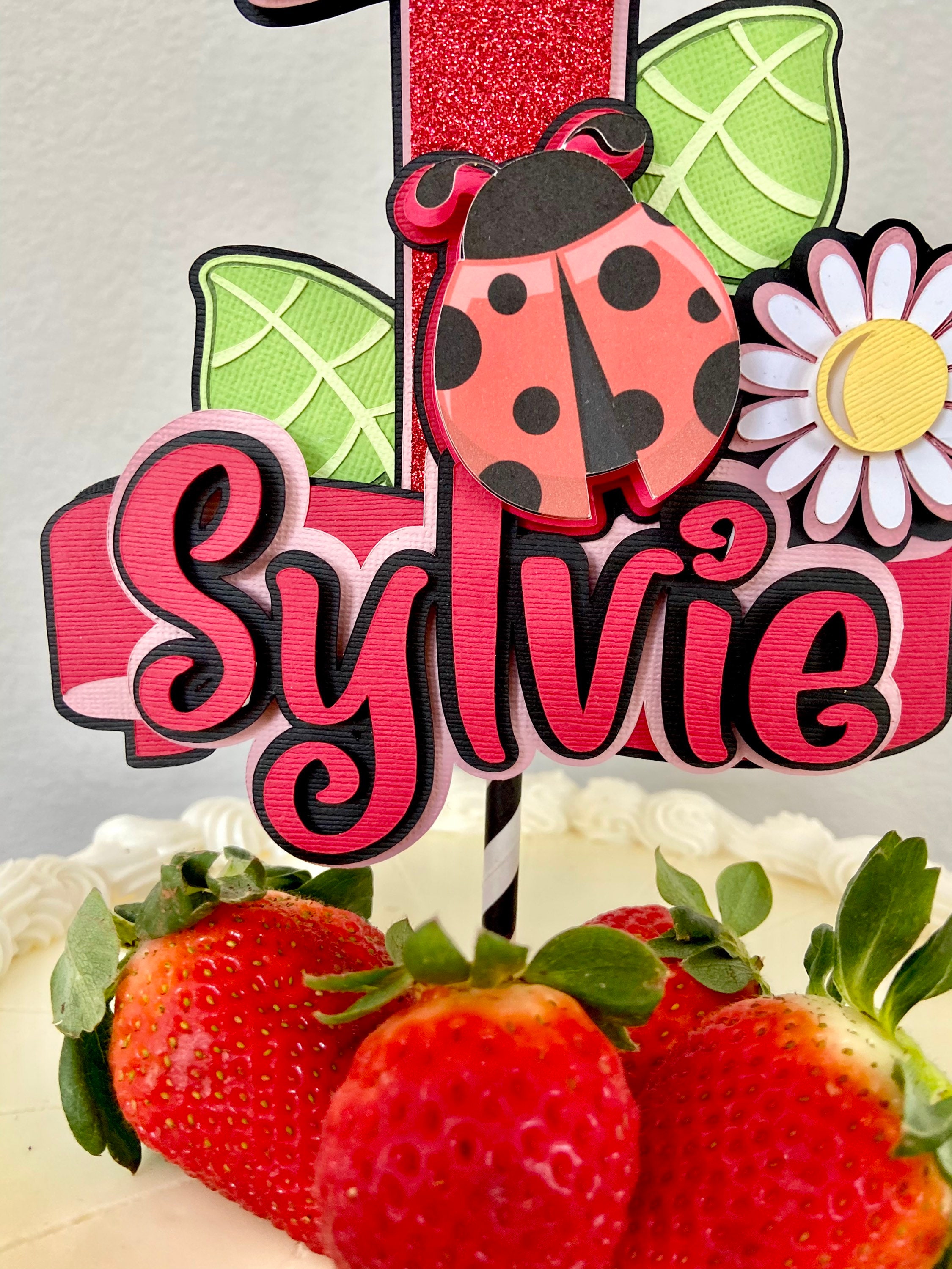 Ladybug Cake Topper/Spring Cake Topper/Ladybug/ | Etsy