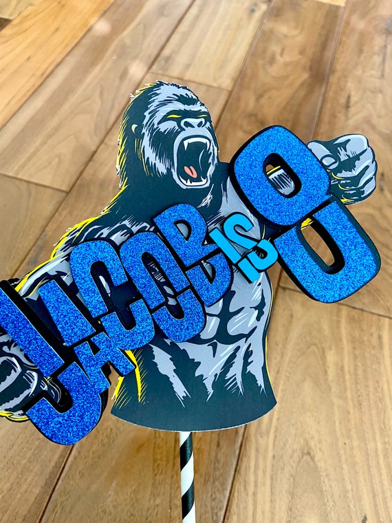 King Kong Cake Topper Gorilla Cake Topper Etsy