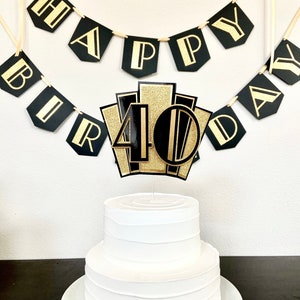Art Deco Cupcake Toppers/gatsby Cupcake Toppers/1920's Party/art Deco ...