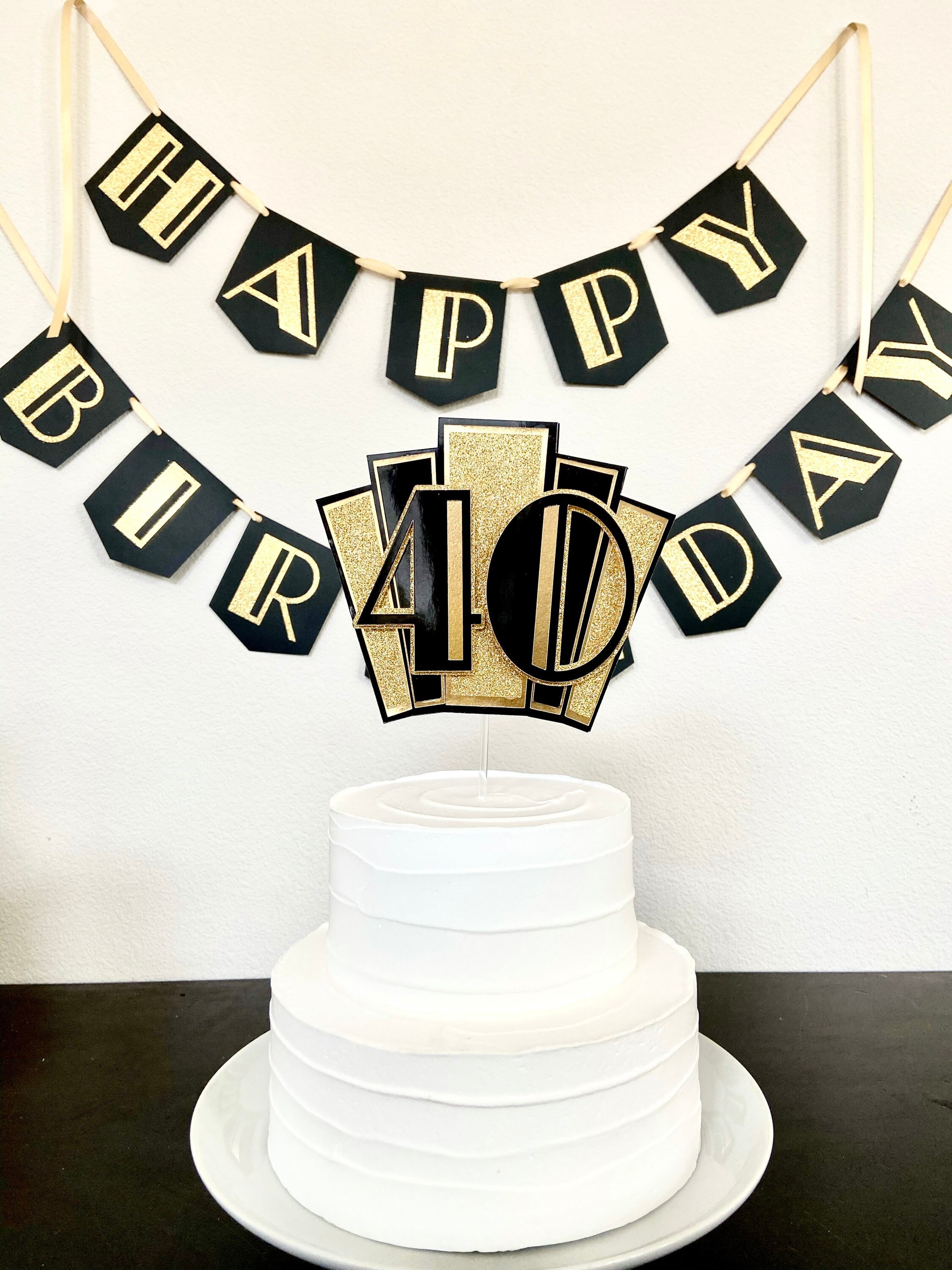 Art Deco Cupcake Toppers/gatsby Cupcake Toppers/1920's - Etsy