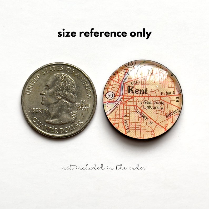 Personalized Cities Upcycled US Map Memento Travel