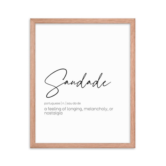 Saudade - Travel Word Definition - Typography - Wanderlust | Tapestry