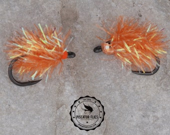 12 Estaz Eggs Flies for Trout, Steelhead, and Salmon 10 colors Fall Winter Spring Run - 1 dozen BH or Non Bead Head