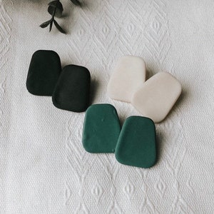 THE MAGGIE STUDS/Polymer Clay Earrings/Modern Earrings/Delicate Style/Lightweight/Beautiful/Polymer Clay/Handmade/Brass