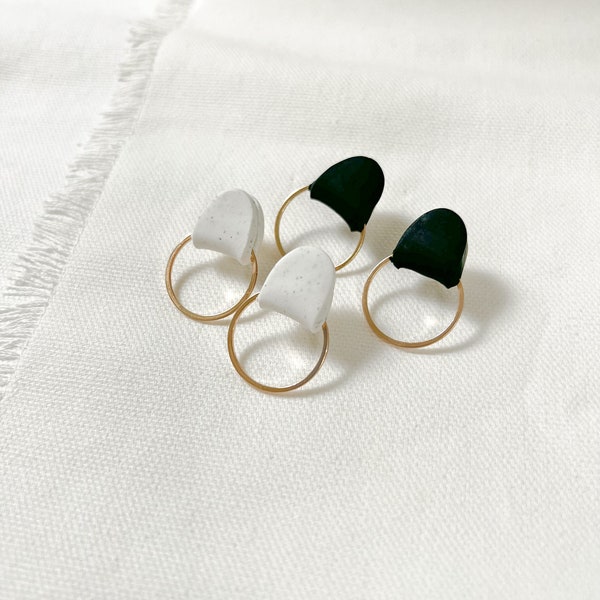 THE MADDIE Mini/Polymer Clay Earrings/Modern Earrings/Delicate Style/Lightweight/Beautiful/Polymer Clay Earrings/Minimalist/Handmade