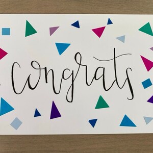 Congratulazioni Pop up Name Card