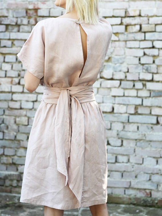 strapless open back dress Halter Tie Back Midi Dress DA31244H  White Lotus Boutique