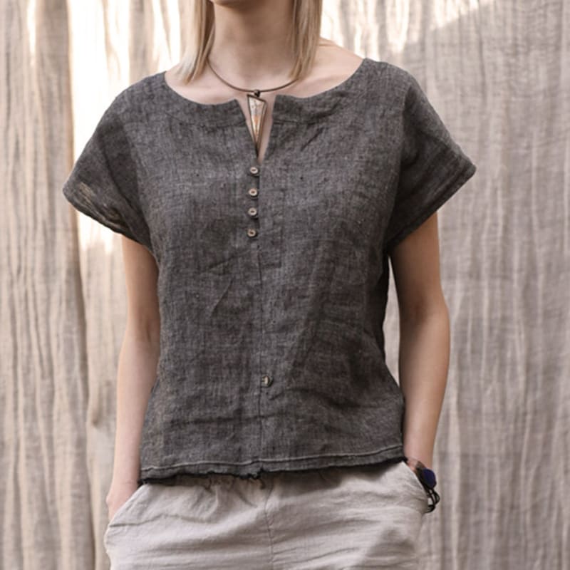 Linen Blouse Women - Relaxed Fit Casual Style