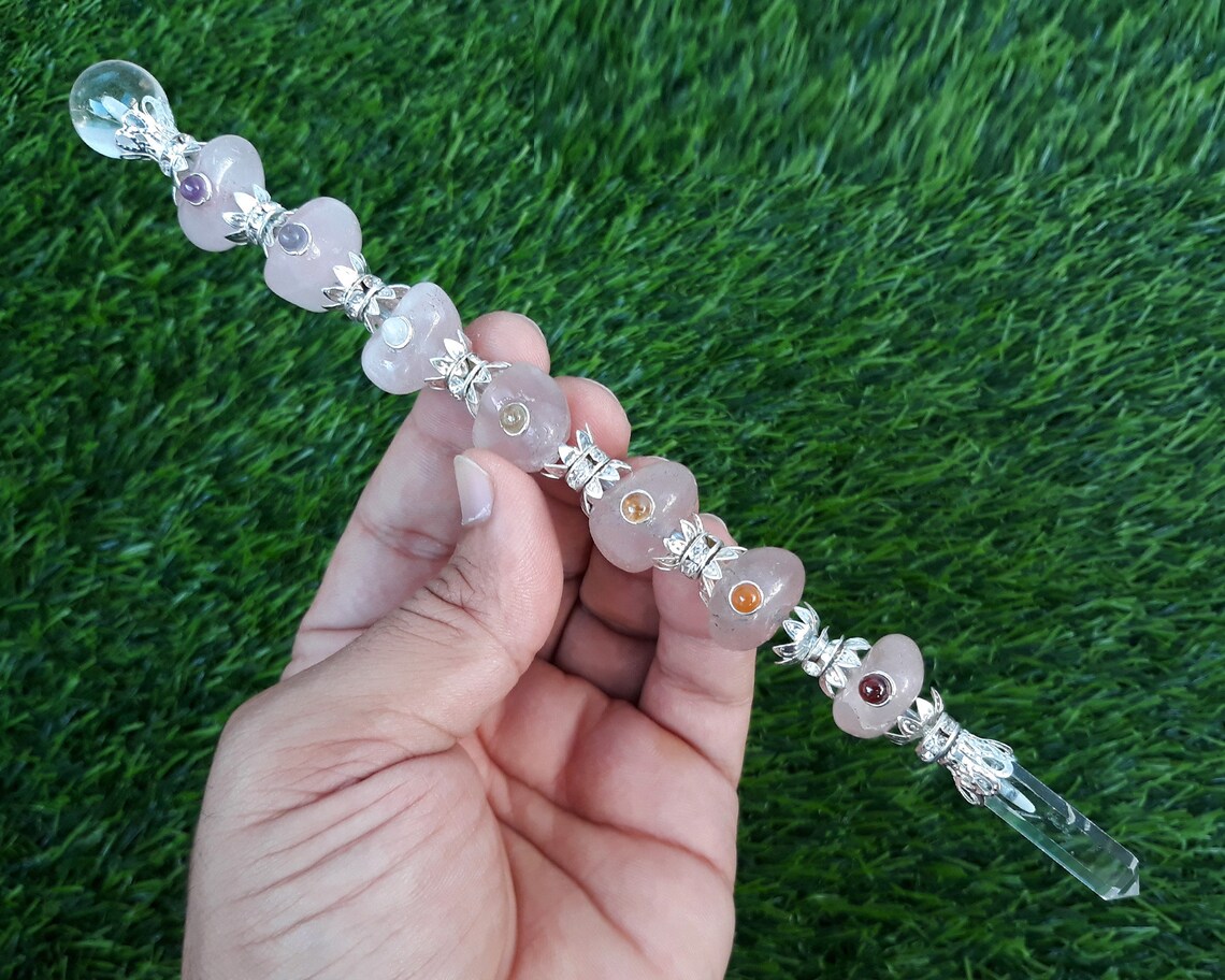 rose quartz chakra wand rose quartz chakra wand