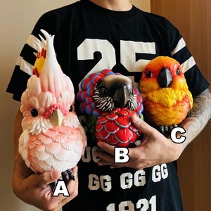 Giant parrot model | Oversized resin model | Desktop Decoration