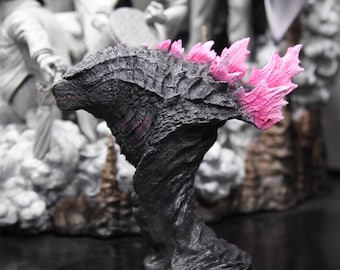 godzilla bust, resin models, king of monsters