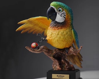 Resin Parrot | Statue for Home Decor