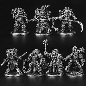 Metal Steampunk Soldiers | The Red Pilgrim | Metal models | Board Game Pieces | Miniature Figurine | Wargames Miniatures | Mechr Army