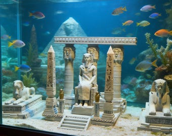 Ägyptischer Palast | Resin Skulptur | Tabletop Gaming Gelände & Aquarium Dekoration