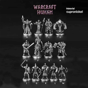 Boardgame Pieces | Human | World of Warcraft | D&D | Dungeons and Dragons