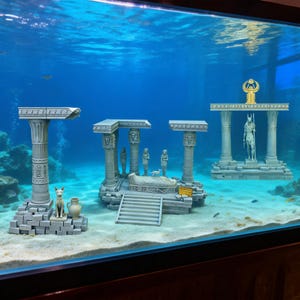 Ancient Egyptian Palace Ruins, Resin Model Kit - Unique Terrain for D&D Wargaming, Fantasy Diorama or Stunning Fish Tank Decoration image 1