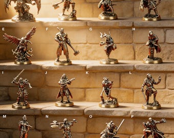 Cupronickel DND Miniaturen Set: Night of Eternal Ashes, Metall Wargame Figuren