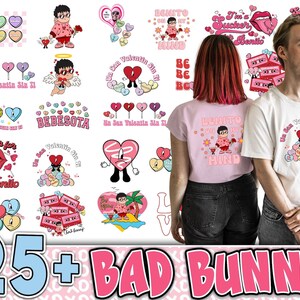 25+ Valentine Bad Bunny Svg Png, Bad Bunny Valentines Png, Un San Valentin Sin Ti PNG, Valentines Benito Png, Bad Bunny, Digital Download