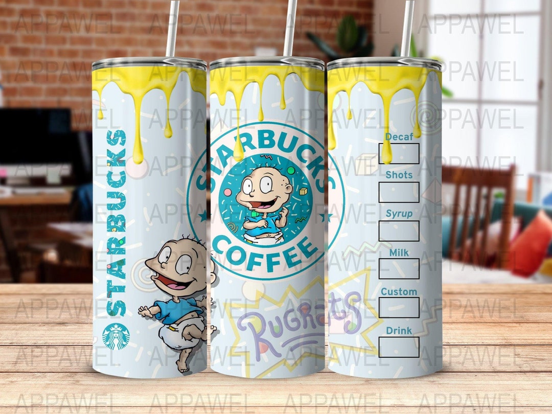 Starbucks Rugrats Rugrats Starbucks Tumbler Wrap, Custom Coffee Cup Design, Digital ...