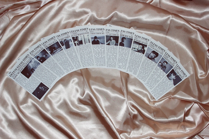 Small Louis Tomlinson Walls Album Lyric Newspaper Inspired Prints