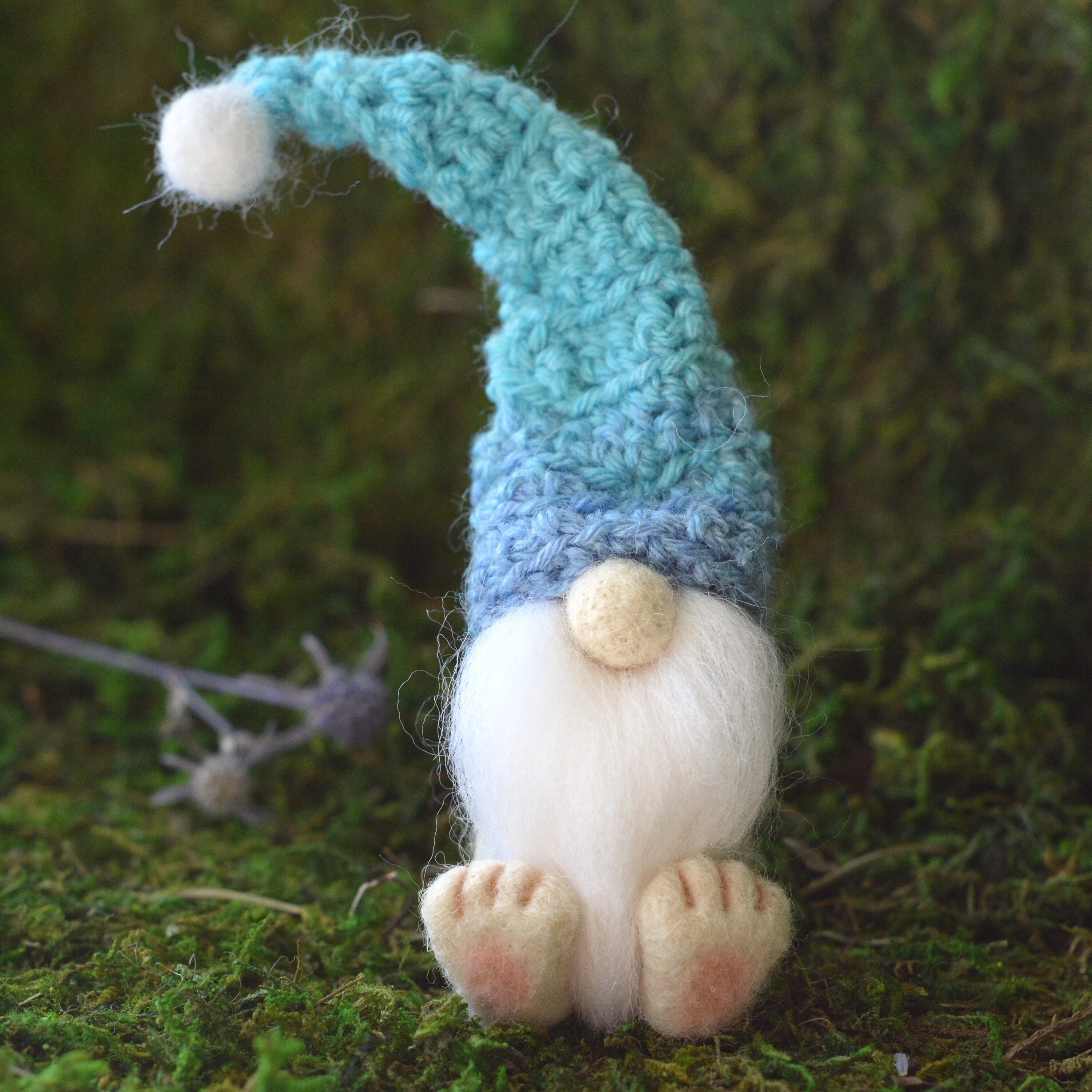 Needle felted gnome/Forest gnome/Preschool toys/Gnome Etsy