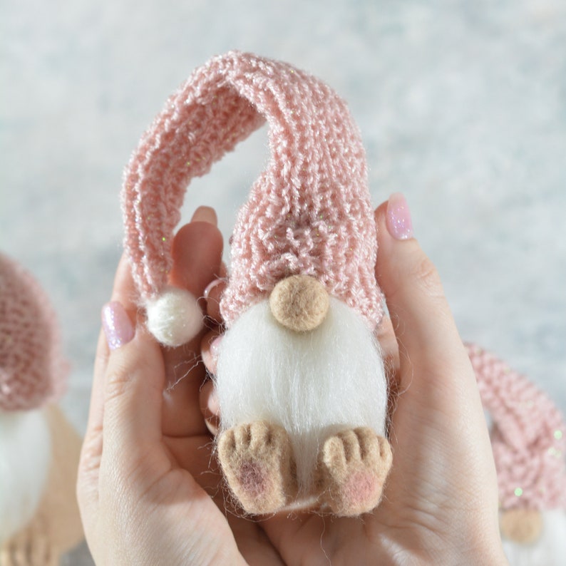 Needle Felted Gnomes/love Gnomes/gnome Doll/scandinavian Etsy