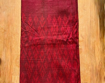 Antieke Thaise natuurzijden Ikat sarong. 160x90 cm Uniek