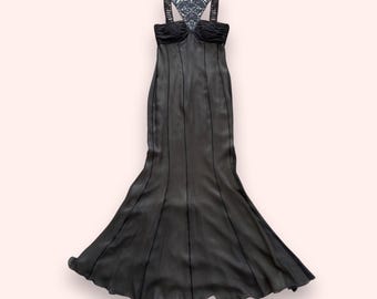 Amanda Wakely designer UK evening dress size S/36/10 very good