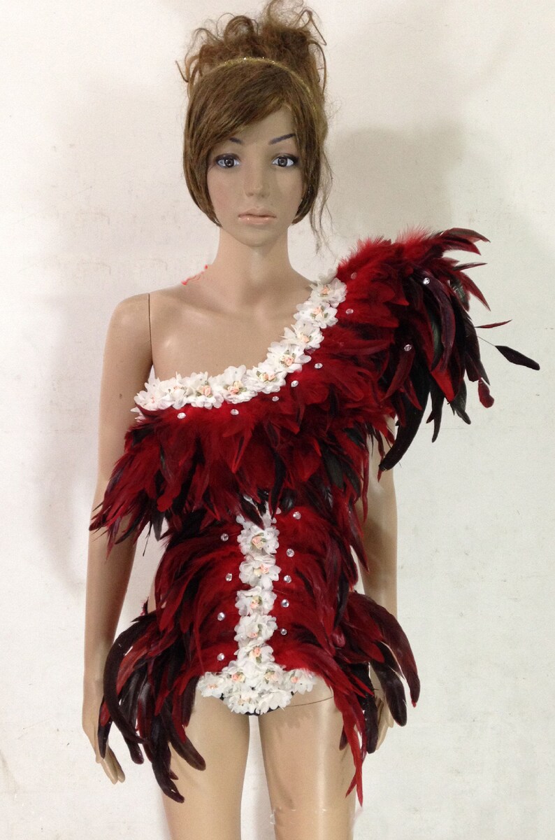 Dance Clothing Showgirl Dance Costume Set Mardi Gras Etsy