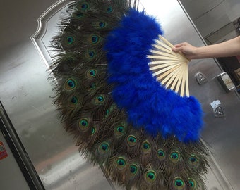 Feather Fan Dance Costume Set