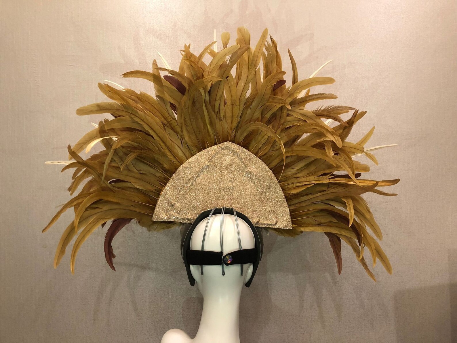 Feather Headdress Feather Headpiece With Shoulderpieces Etsy