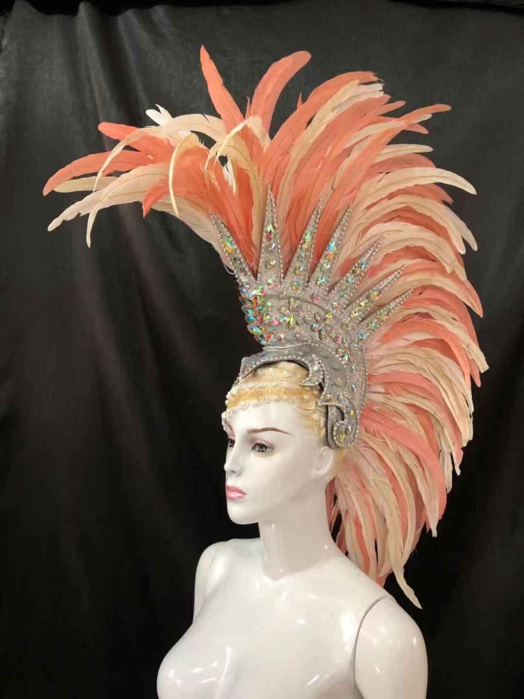 Tocado pluma tocado de plumas Carnaval Etsy España