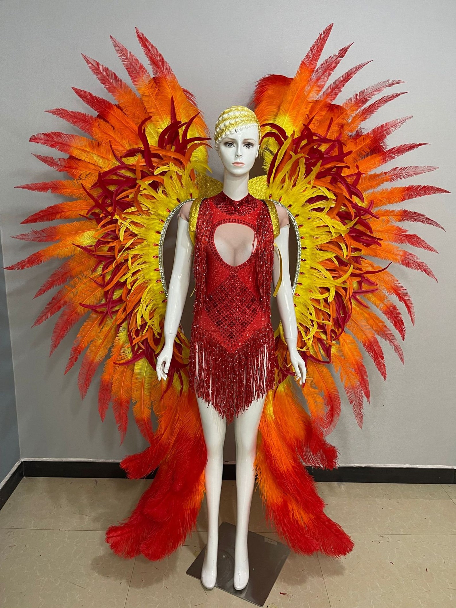 Feather Festival Wings Feather Shoulderpiece Feather Etsy