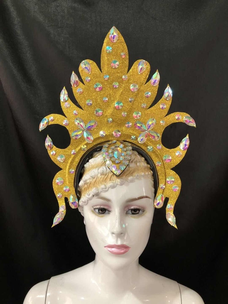 Showgirl Dance Headdressplastic Feather Headdress Headpiece - Etsy