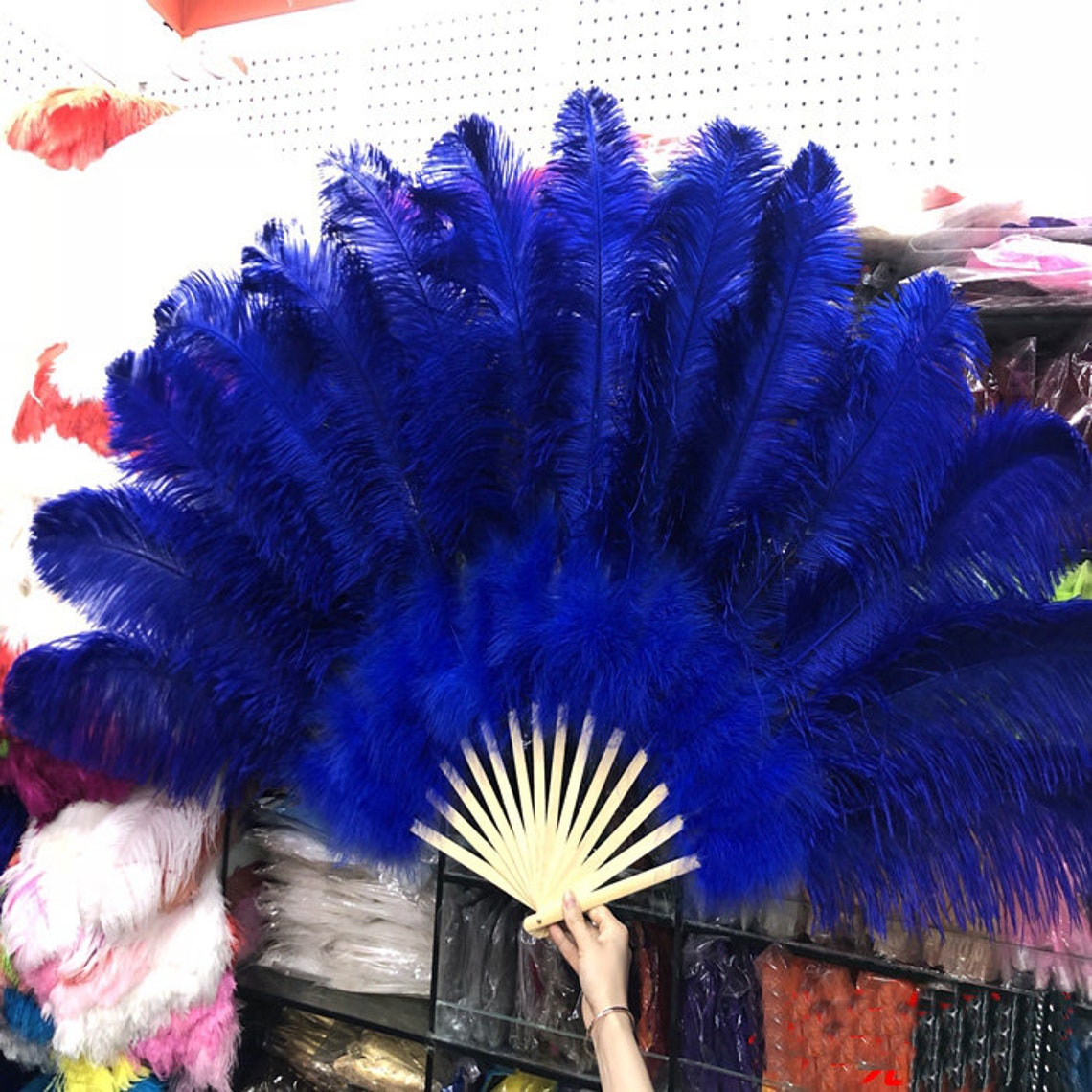 Feather Fan Dance Costume Set - Etsy
