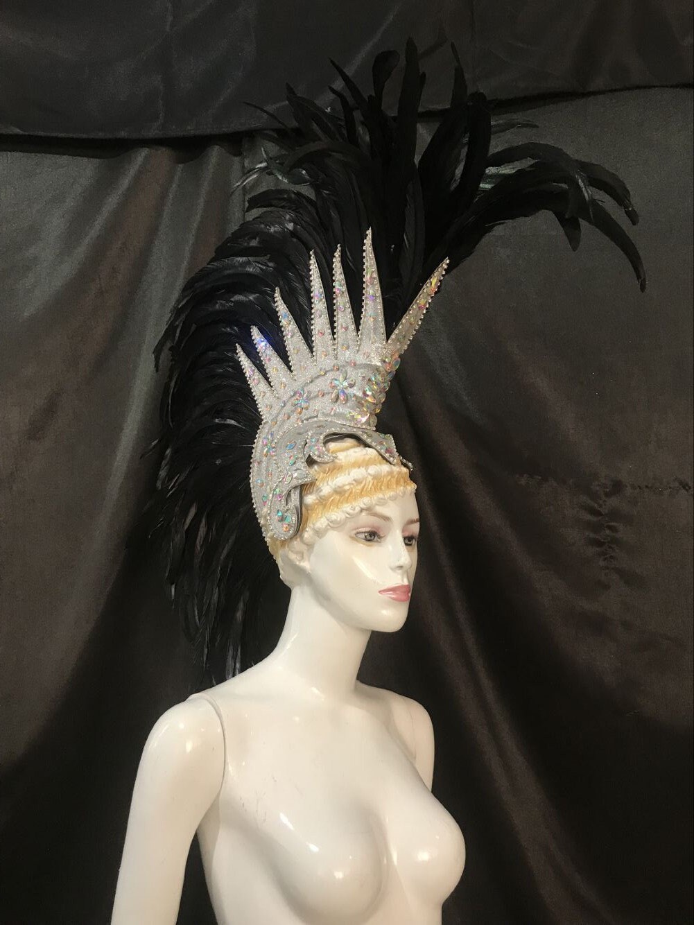 Feather Headdress Feather Headpiece Samba Headdresscosplay - Etsy