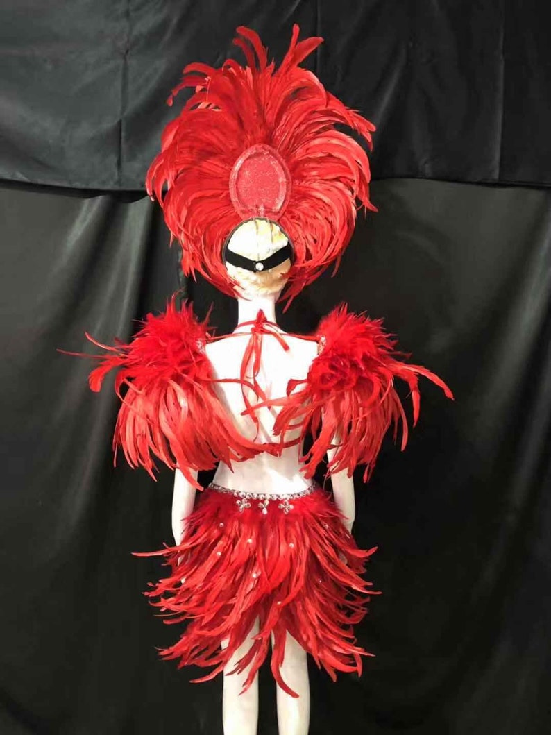 Dance Clothing Showgirl Dance Costume Set Mardi Gras Etsy