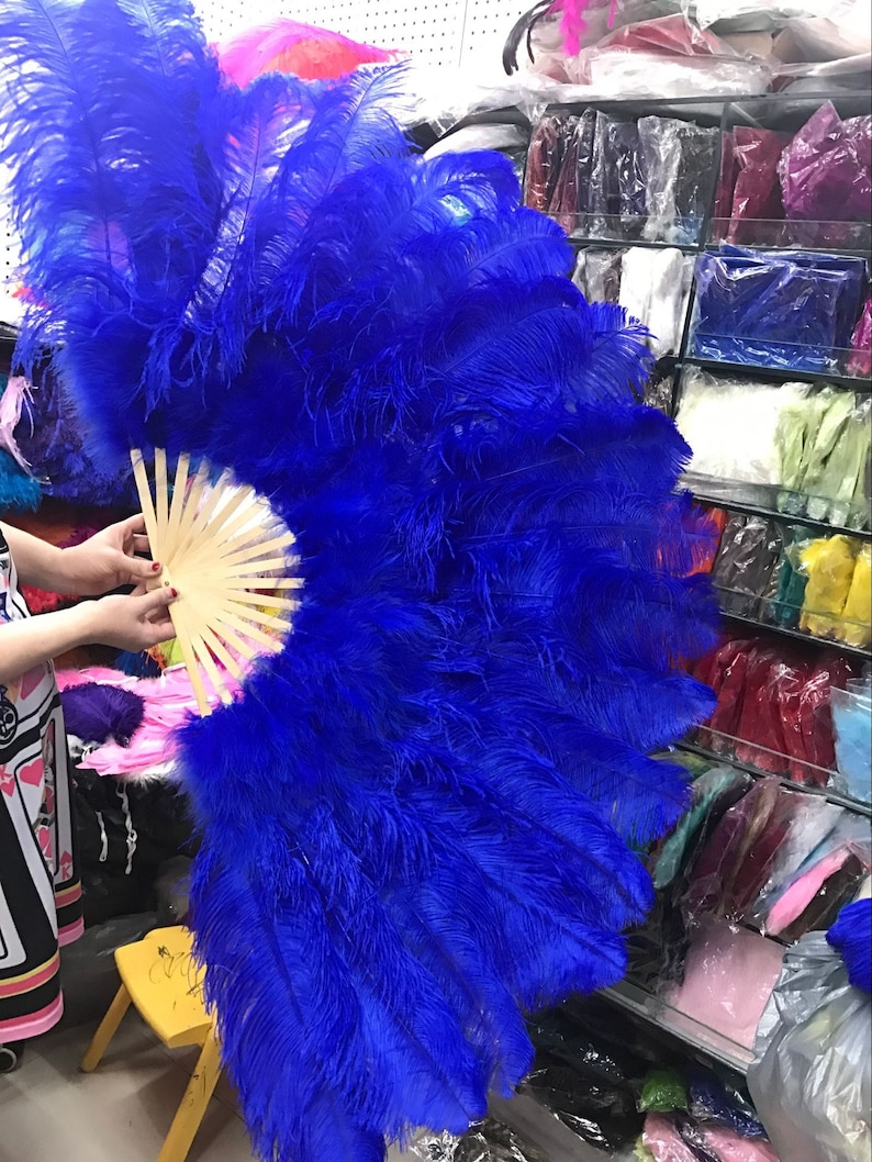 Feather Fan Dance Costume Set Etsy