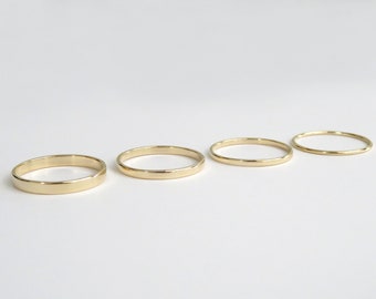 14k Gold Ring, Thick Gold Band, Gold Ring, Wedding Band, Gold Stack Ring, 14k Gold Band, Gold Band, Stacking Ring, Minimalist Ring, 14k Gold